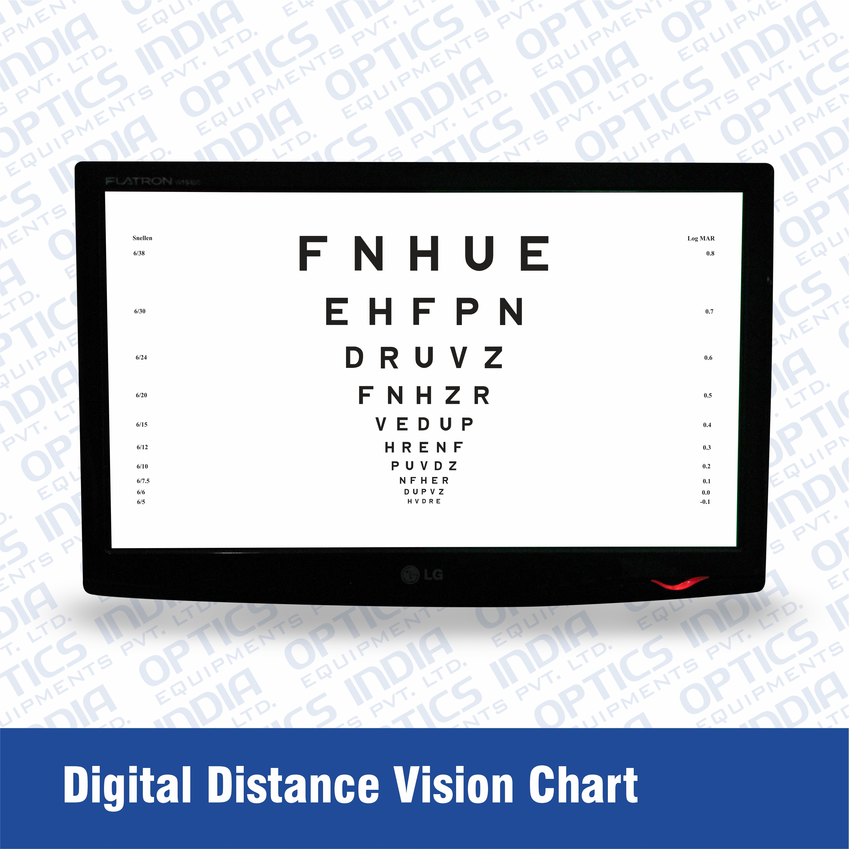 OIEPL Distance Vision LED Chart